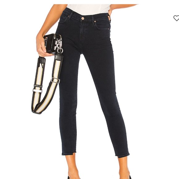 Citizens of Humanity High Crop Skinny in Black - Picture 2 of 5